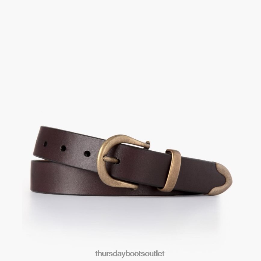 pl Thursday Boots kobiety zachodni skórzany pasek brązowy V64N62472 Akcesoria