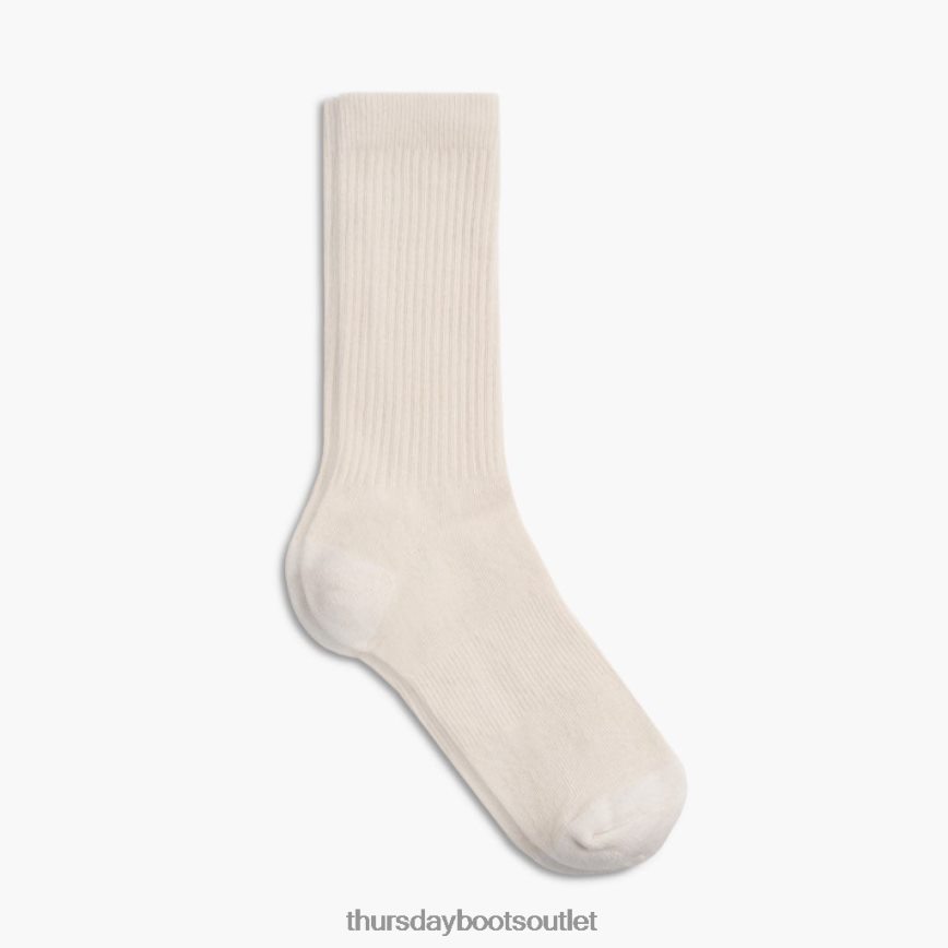 pl Thursday Boots kobiety sodello klasyczne skarpety załogi białawy V64N62529 Akcesoria