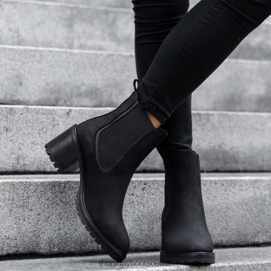 pl Thursday Boots kobiety Nokaut czarny mat V64N62342 buty