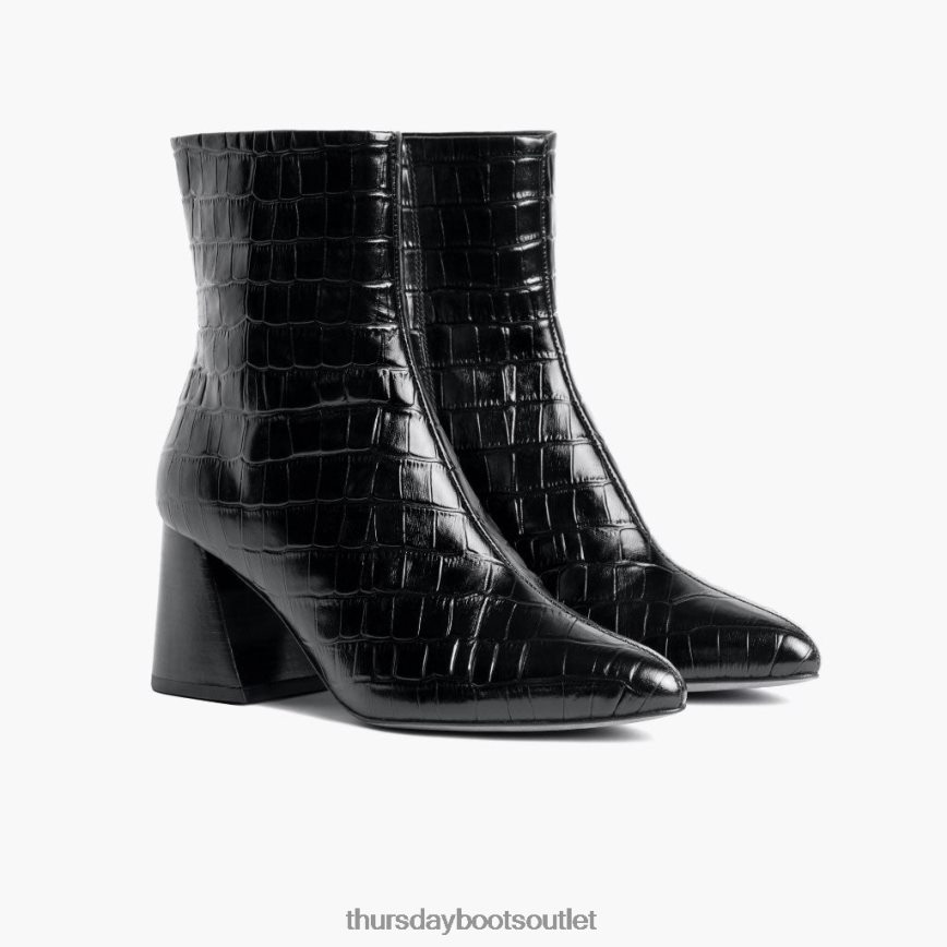 pl Thursday Boots kobiety łamacz serc czarny krokodyl V64N62435 buty