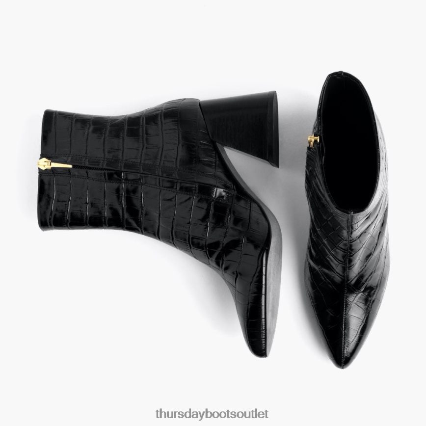 pl Thursday Boots kobiety łamacz serc czarny krokodyl V64N62435 buty