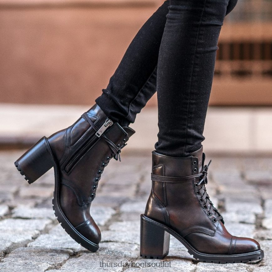 pl Thursday Boots kobiety buntownik czarna kawa V64N62407 buty
