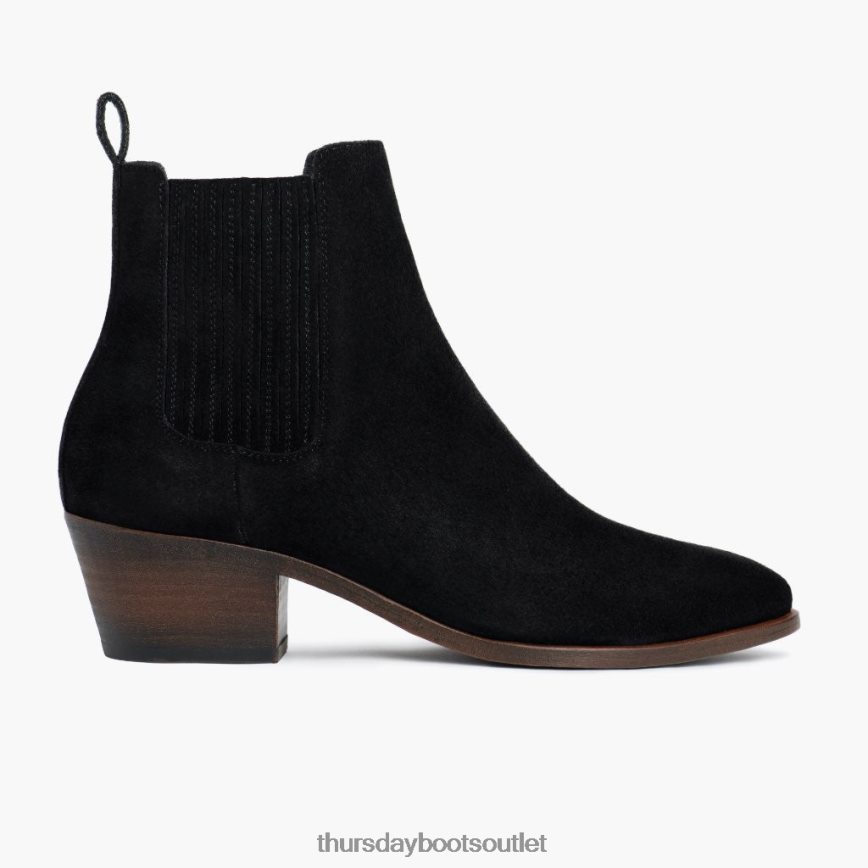 pl Thursday Boots kobiety but marzyciela czarny zamsz V64N62375 buty