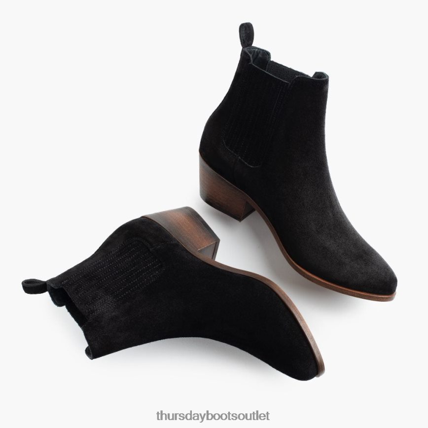 pl Thursday Boots kobiety but marzyciela czarny zamsz V64N62375 buty