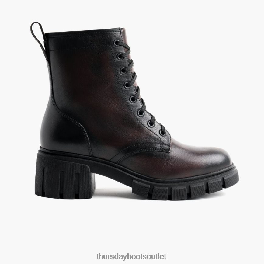 pl Thursday Boots kobiety coda czarna wiśnia V64N62364 buty