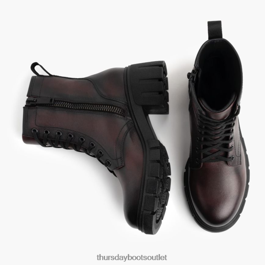 pl Thursday Boots kobiety coda czarna wiśnia V64N62364 buty