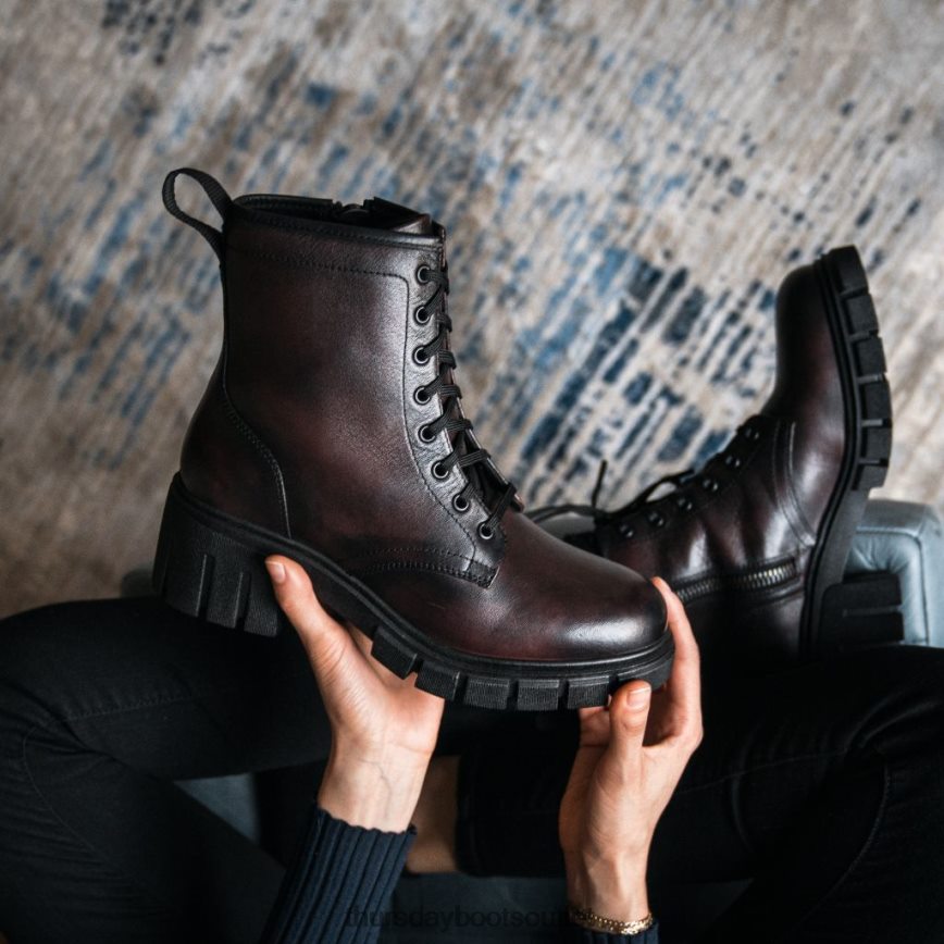 pl Thursday Boots kobiety coda czarna wiśnia V64N62364 buty