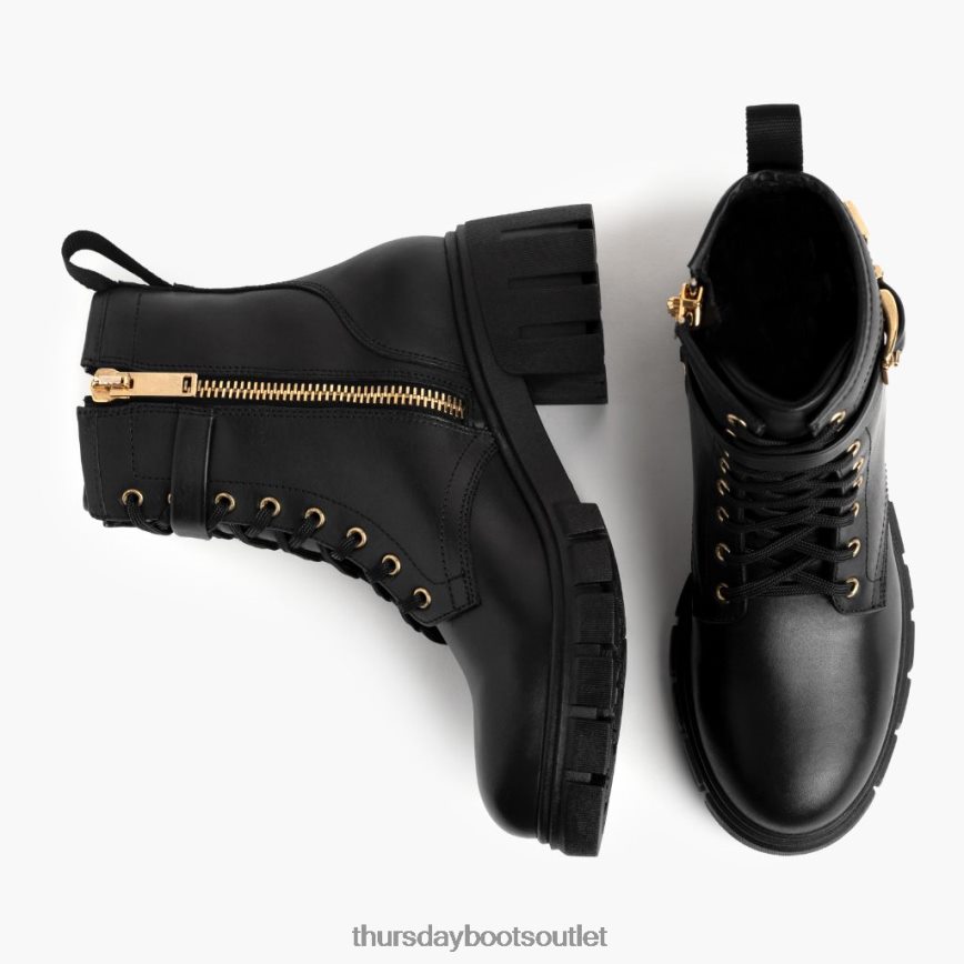 pl Thursday Boots kobiety coda czarne złoto V64N62366 buty