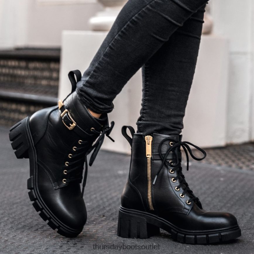 pl Thursday Boots kobiety coda czarne złoto V64N62366 buty