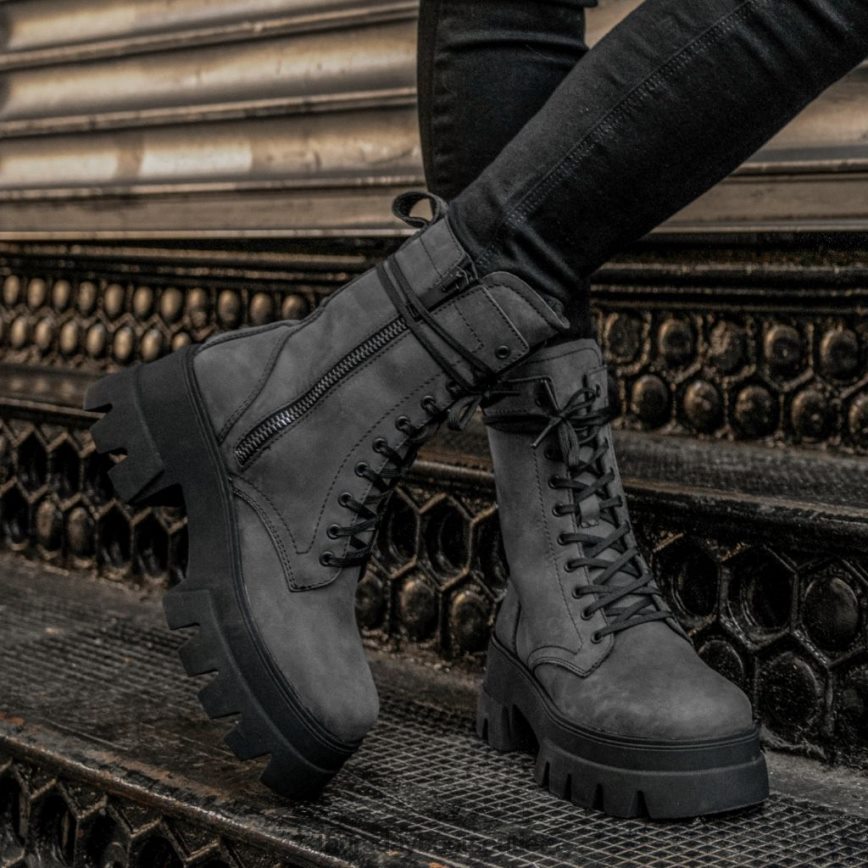 pl Thursday Boots kobiety dynastia szary mat V64N62411 buty