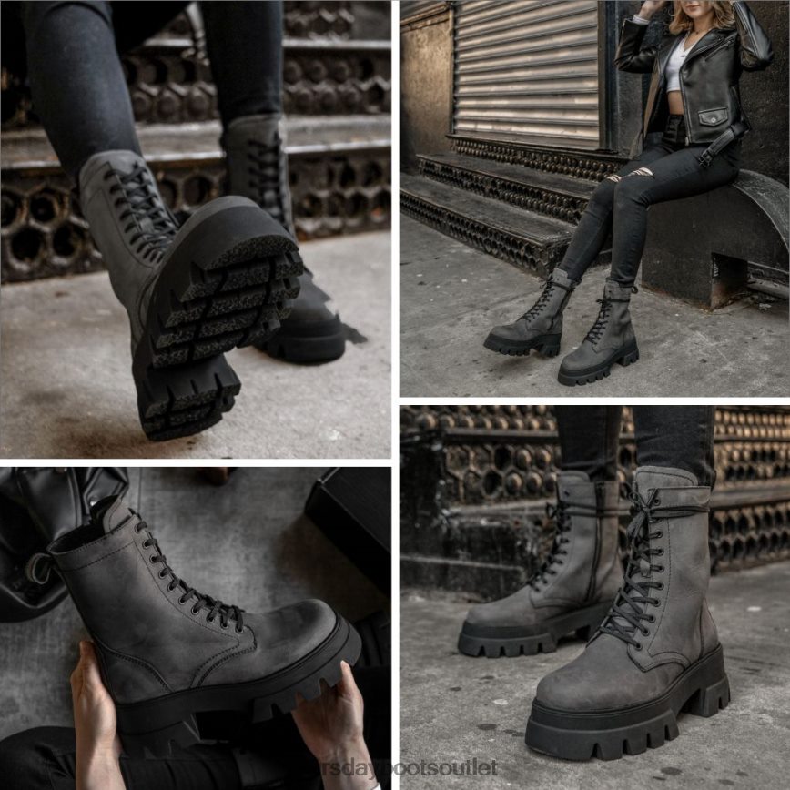 pl Thursday Boots kobiety dynastia szary mat V64N62411 buty