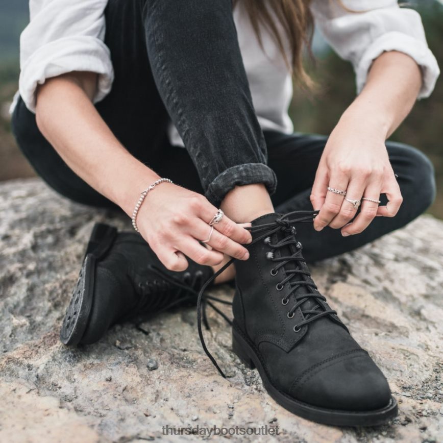 pl Thursday Boots kobiety kapitan czarny mat V64N62349 buty