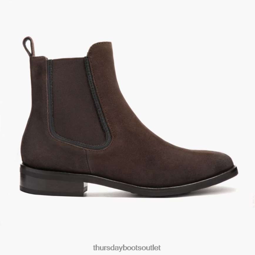 pl Thursday Boots kobiety księżna ciemnobrązowy zamsz V64N62326 buty