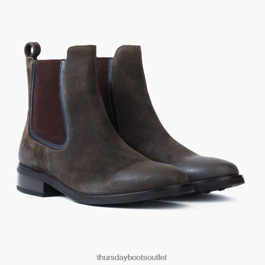 pl Thursday Boots kobiety księżna ciemnooliwkowy zamsz V64N62325 buty