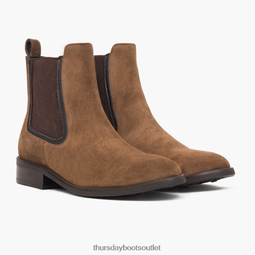 pl Thursday Boots kobiety księżna koniakowy zamsz V64N62329 buty