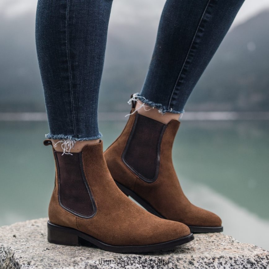 pl Thursday Boots kobiety księżna koniakowy zamsz V64N62329 buty