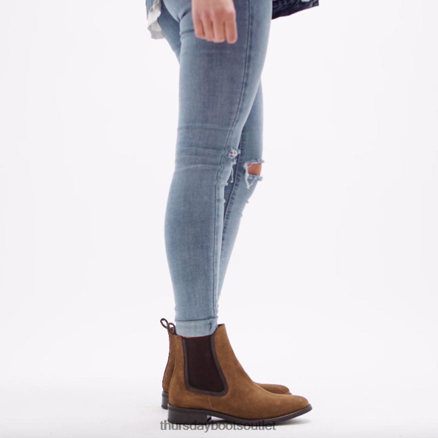 pl Thursday Boots kobiety księżna koniakowy zamsz V64N62329 buty