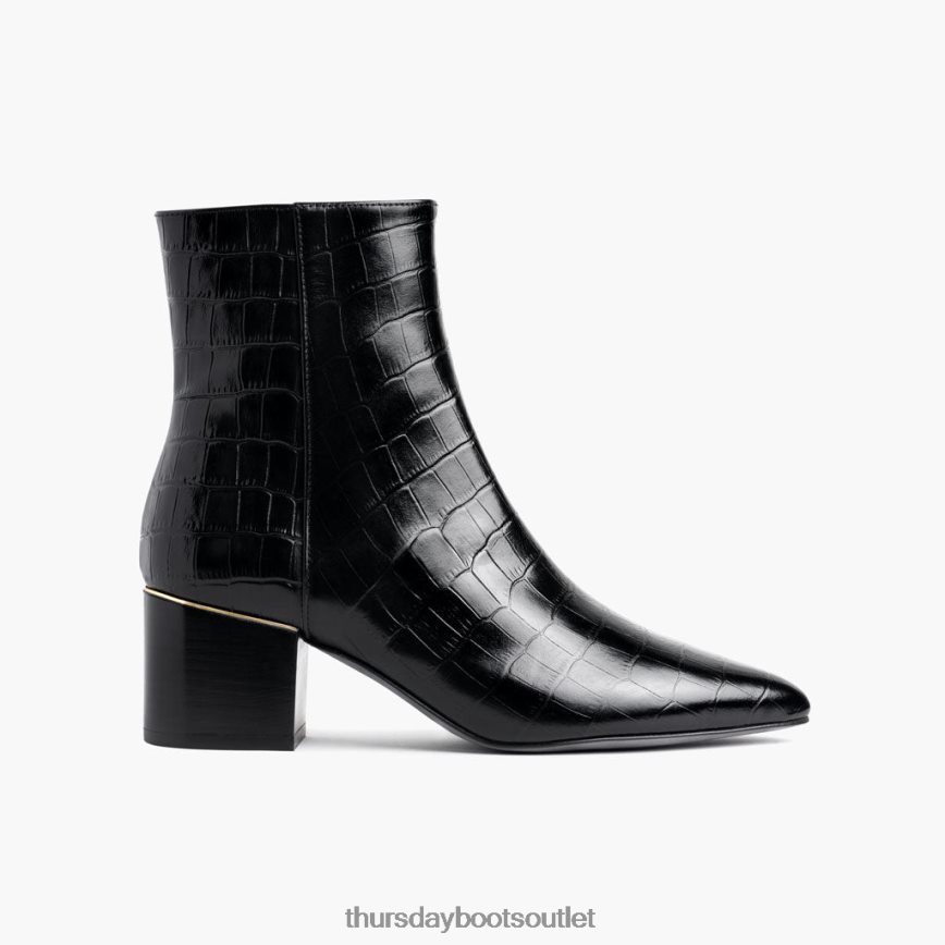 pl Thursday Boots kobiety luna czarny krokodyl V64N62414 buty