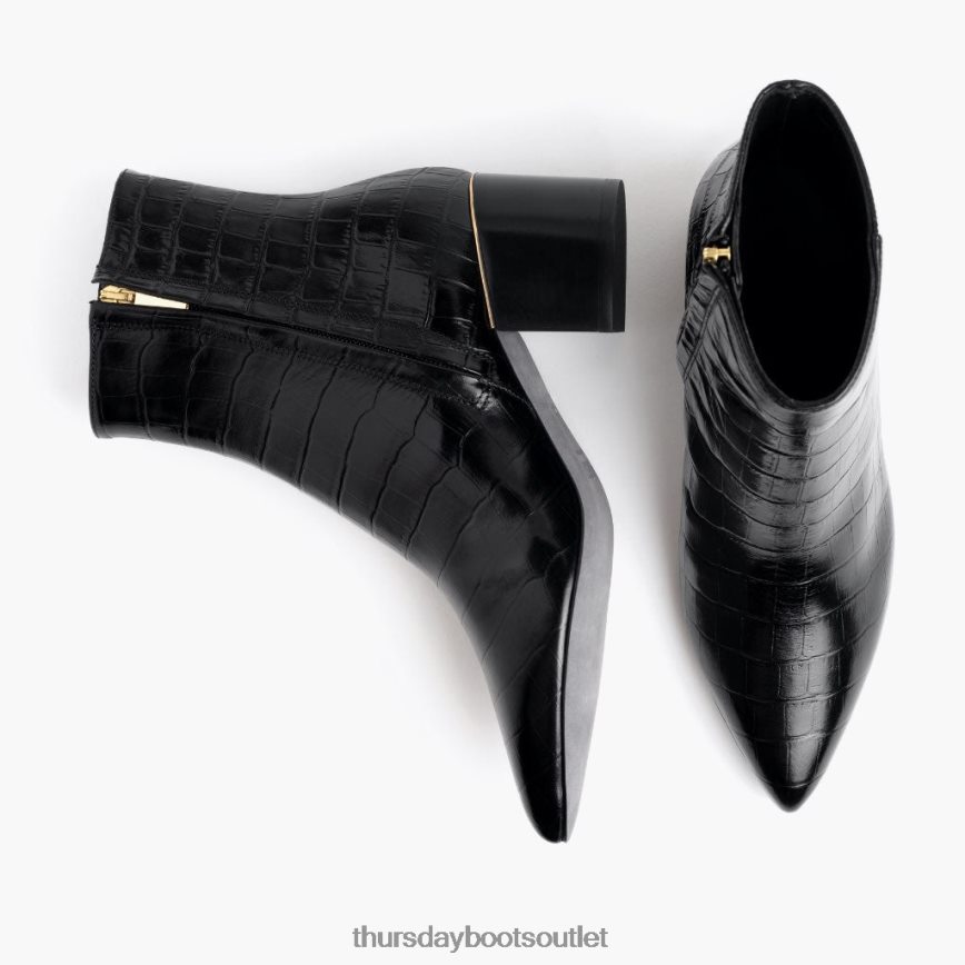 pl Thursday Boots kobiety luna czarny krokodyl V64N62414 buty