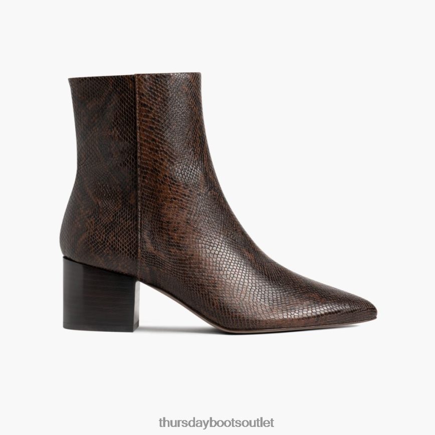 pl Thursday Boots kobiety luna nadruk czekoladowego węża V64N62415 buty