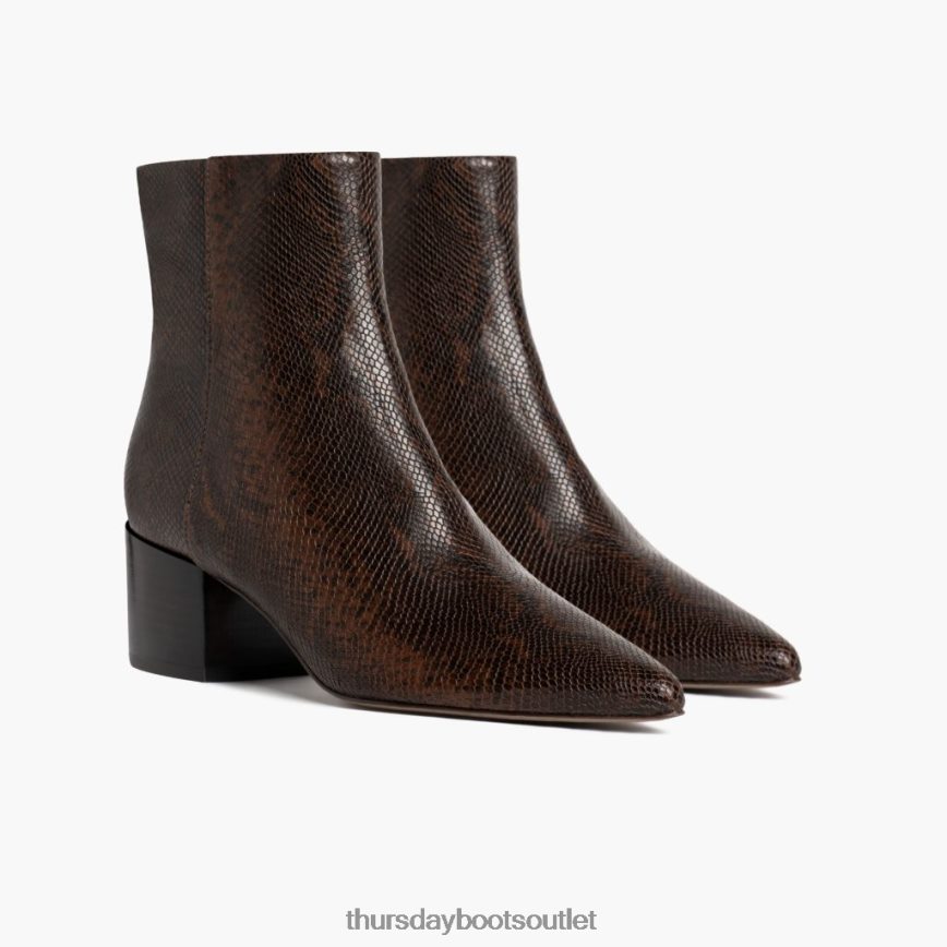 pl Thursday Boots kobiety luna nadruk czekoladowego węża V64N62415 buty