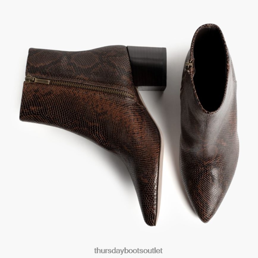 pl Thursday Boots kobiety luna nadruk czekoladowego węża V64N62415 buty