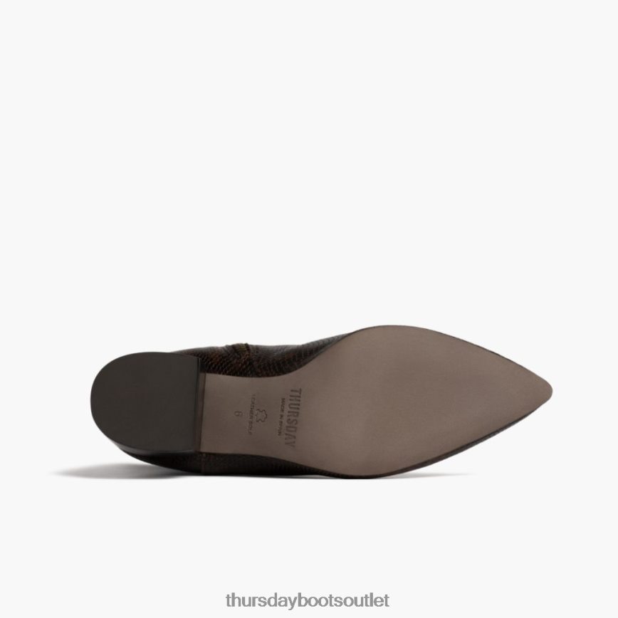 pl Thursday Boots kobiety luna nadruk czekoladowego węża V64N62415 buty