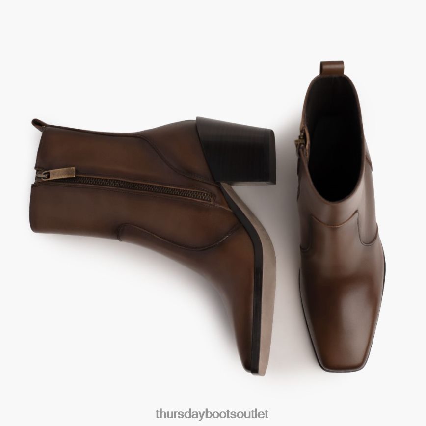pl Thursday Boots kobiety soho zip czekolada V64N62430 buty