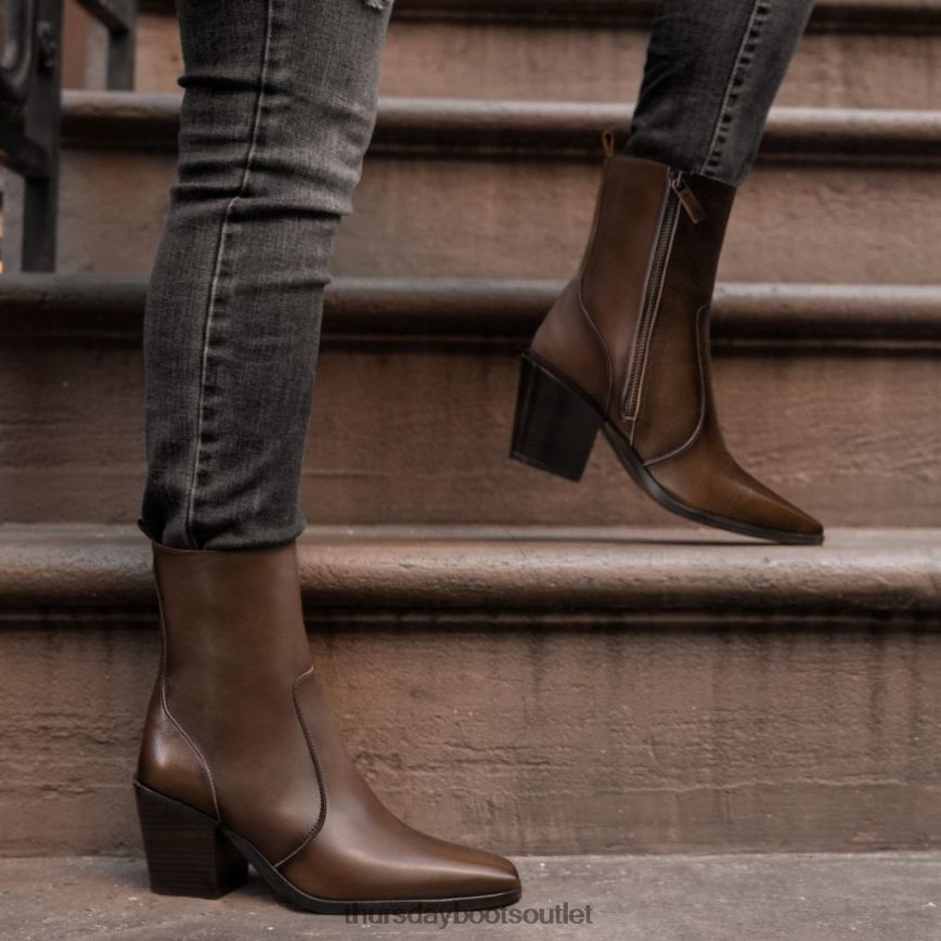 pl Thursday Boots kobiety soho zip czekolada V64N62430 buty