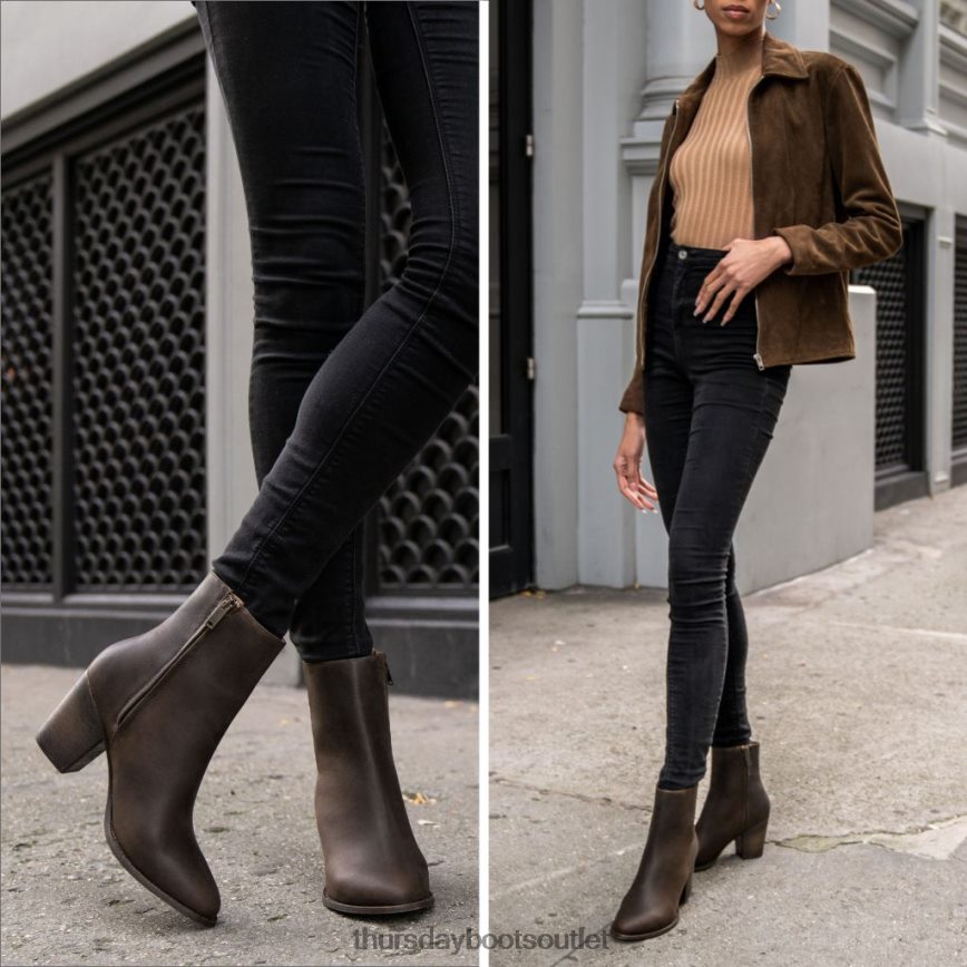 pl Thursday Boots kobiety wysoka linia tytoń V64N62421 buty