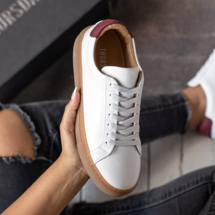 pl Thursday Boots kobiety dziedzictwo biały x bordowy V64N62460 buty