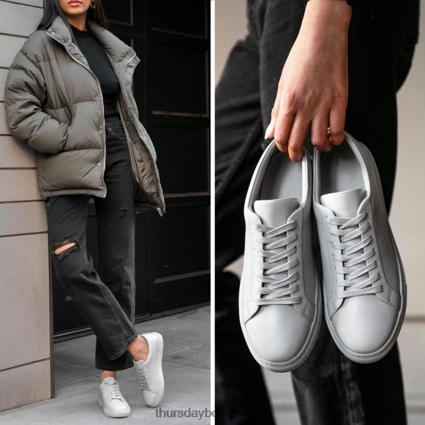 pl Thursday Boots kobiety premierowy niski top jasnoszary V64N62451 buty