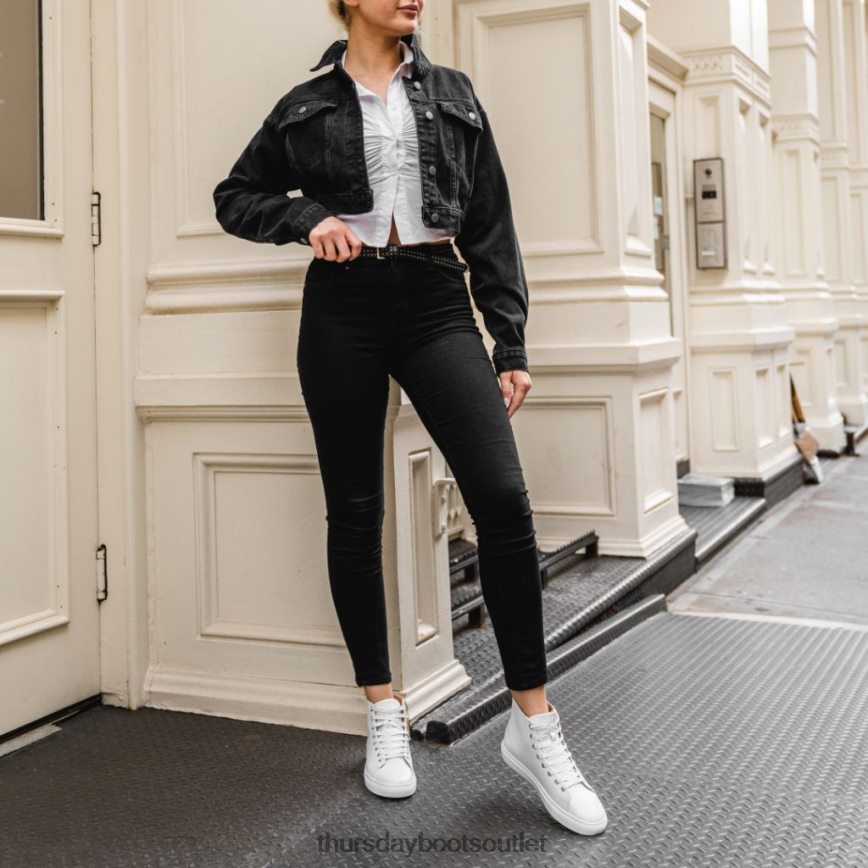 pl Thursday Boots kobiety premierowy wysoki top biały V64N62475 buty