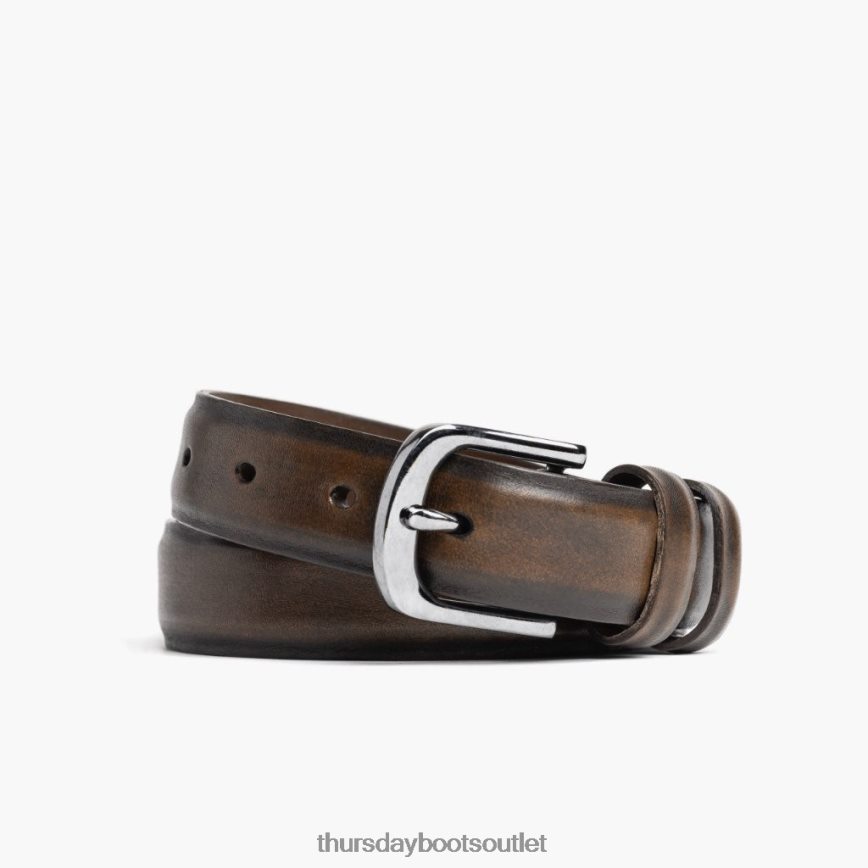 pl Thursday Boots mężczyźni elegancki skórzany pasek czarna kawa V64N62264 Akcesoria