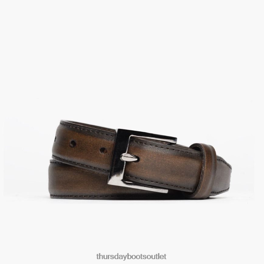pl Thursday Boots mężczyźni klasyczny skórzany pasek czarna kawa V64N62165 Akcesoria