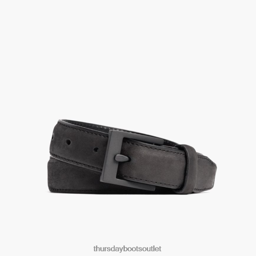 pl Thursday Boots mężczyźni klasyczny skórzany pasek czarny mat V64N62161 Akcesoria