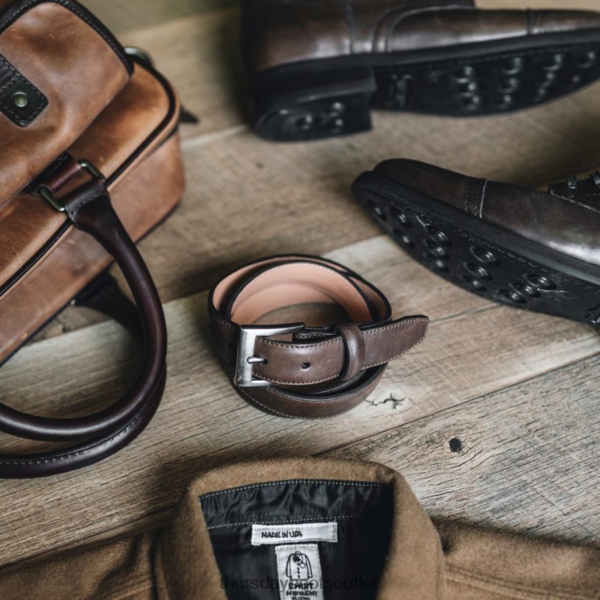 pl Thursday Boots mężczyźni klasyczny skórzany pasek staroangielski V64N62166 Akcesoria