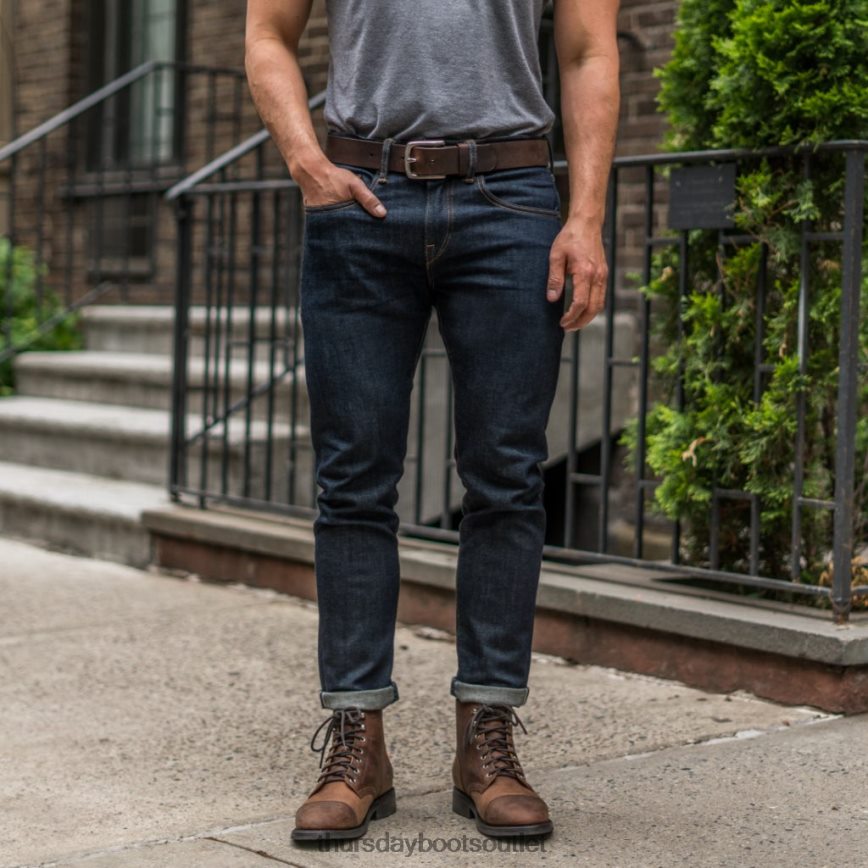 pl Thursday Boots mężczyźni zabytkowy skórzany pasek adobe arizona V64N62179 Akcesoria