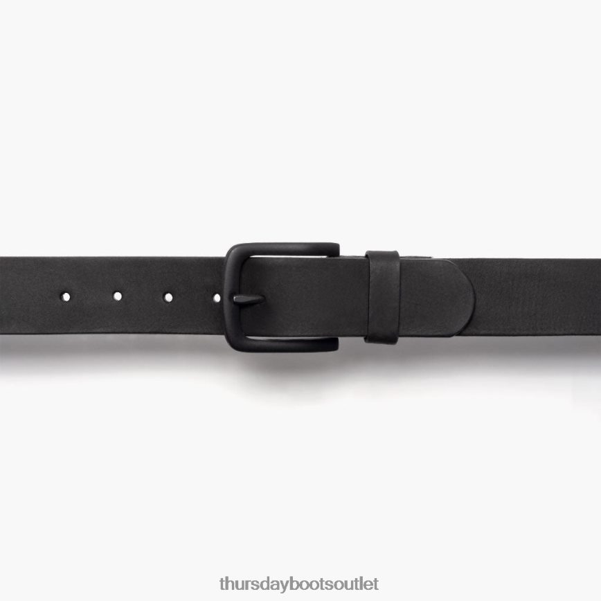 pl Thursday Boots mężczyźni zabytkowy skórzany pasek czarny mat V64N62176 Akcesoria