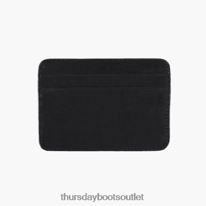 pl Thursday Boots mężczyźni skórzane etui na karty czarny V64N62278 Akcesoria