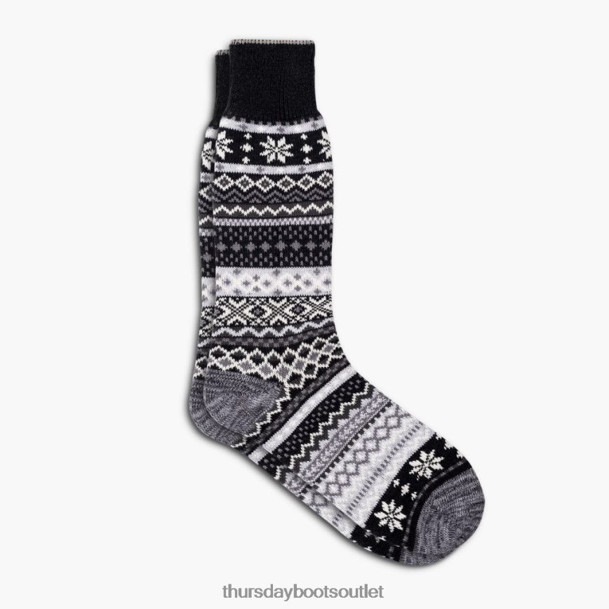 pl Thursday Boots mężczyźni norweska skarpeta sodello czarny V64N62256 Akcesoria