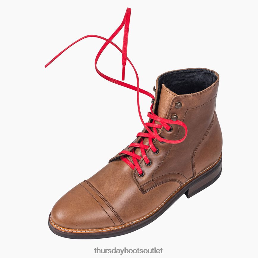 pl Thursday Boots mężczyźni płaskie woskowane bawełniane sznurówki czerwony V64N62292 Akcesoria