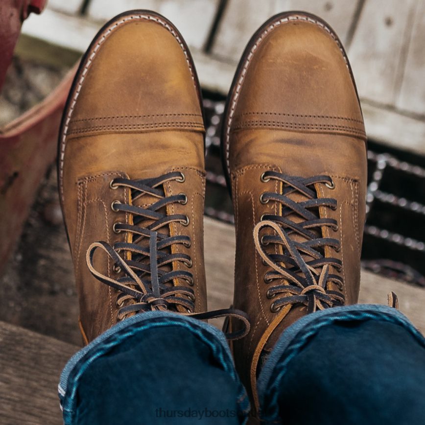 pl Thursday Boots mężczyźni awangarda palona miedź V64N6293 buty