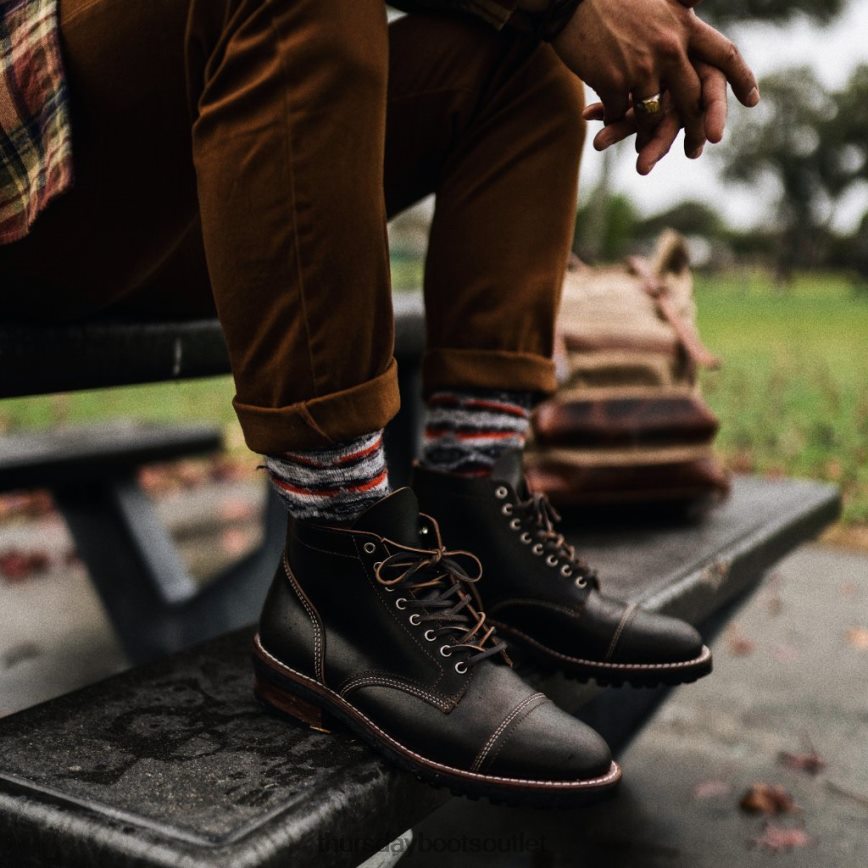 pl Thursday Boots mężczyźni awangarda woskowane kakao V64N6295 buty