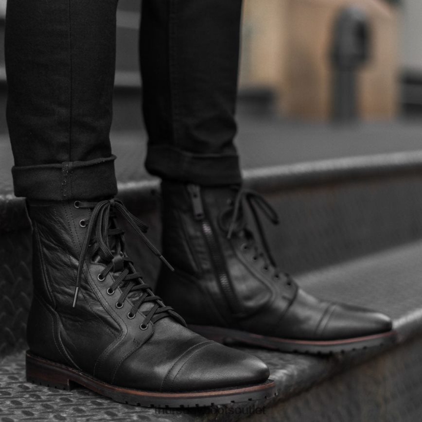 pl Thursday Boots mężczyźni casa moto czarny V64N6221 buty