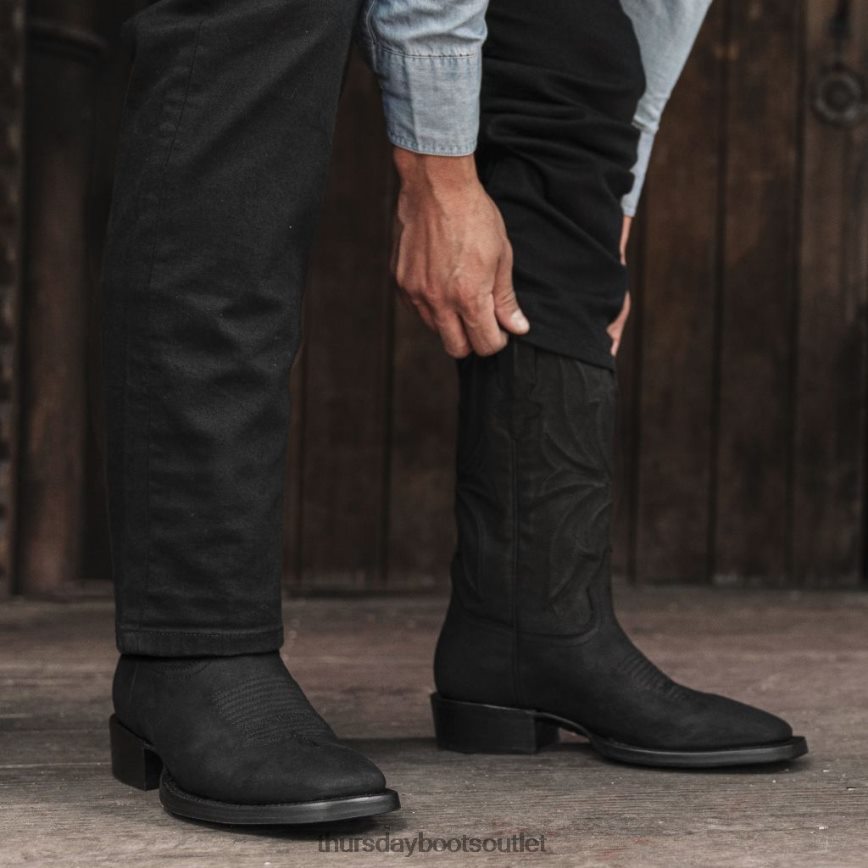 pl Thursday Boots mężczyźni desperat czarny mat V64N62102 buty