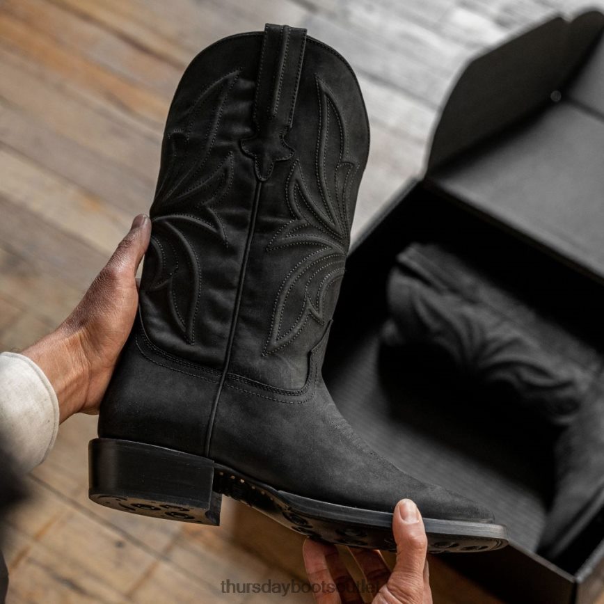 pl Thursday Boots mężczyźni desperat czarny mat V64N62102 buty