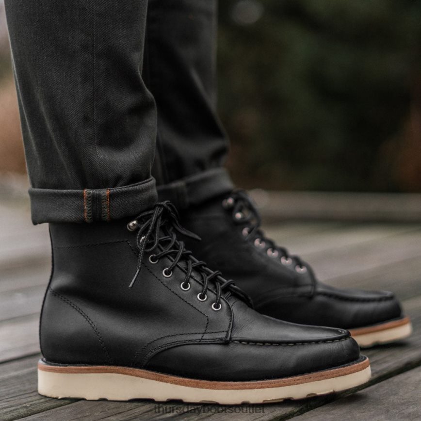 pl Thursday Boots mężczyźni dyplomata czarny mat V64N6260 buty