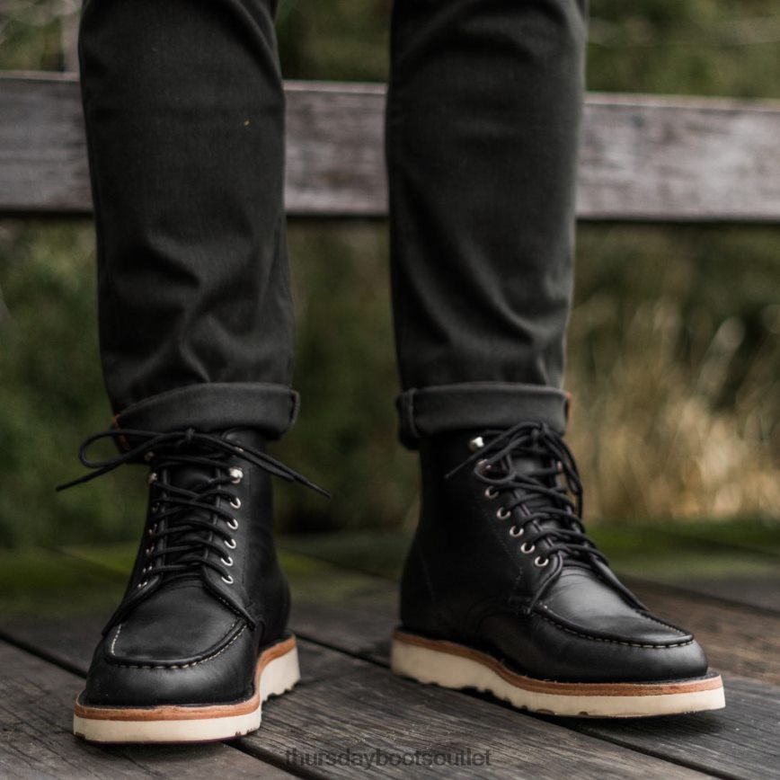 pl Thursday Boots mężczyźni dyplomata czarny mat V64N6260 buty