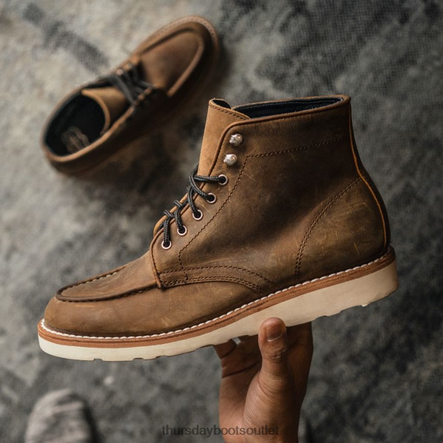 pl Thursday Boots mężczyźni dyplomata palona miedź V64N6257 buty
